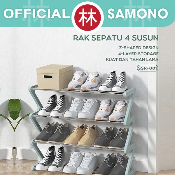 Samono SSR-001 Rak Sepatu Sandal 4 Susun Anti Karat Shoe Rack