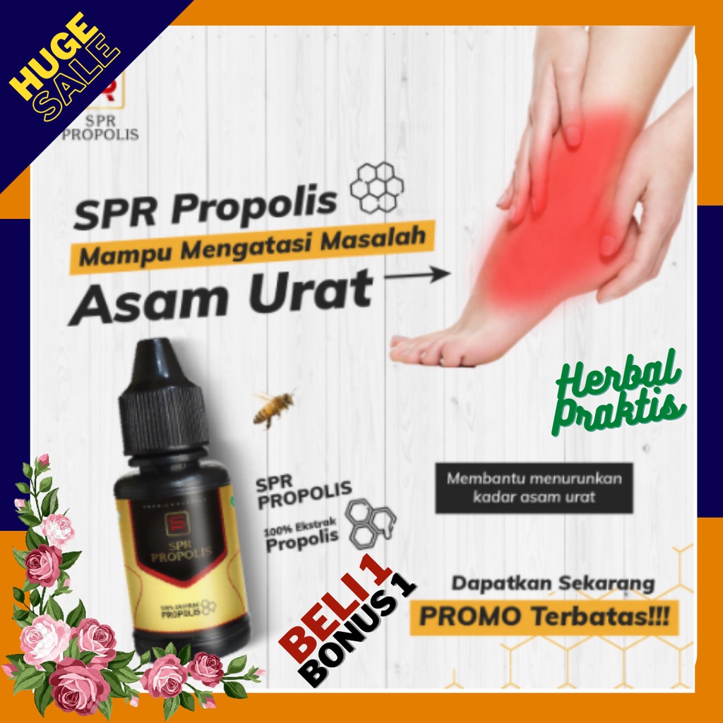 SPR Propolis Original Herbal Alami BPOM Obat Kolesterol, Asam Urat