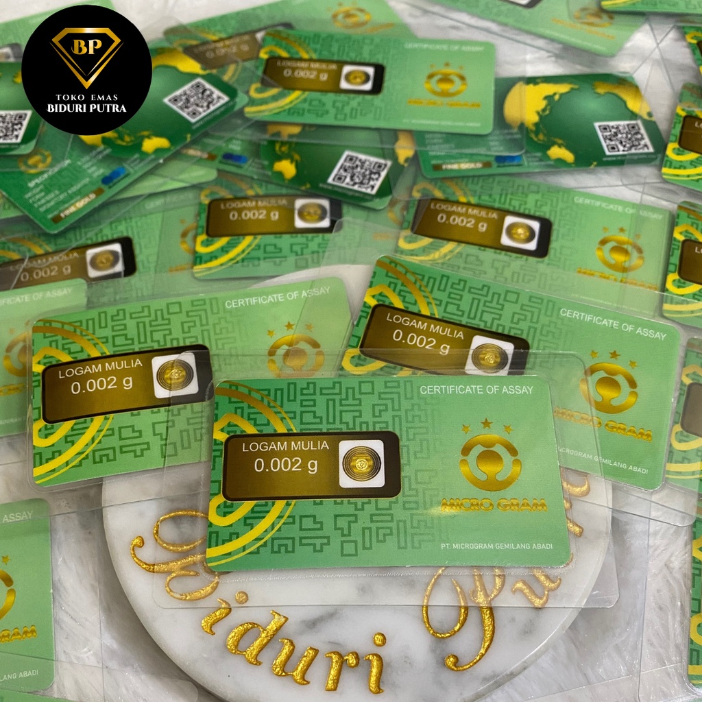 EMAS MINI 0.001gr - 0.1gr LOGAM MULIA 24KARAT DIJAMIN ASLI ORIGINAL MICRO GRAM/ BABYGOLD / MINIGRAM / MINIGOLD  100% EMAS MURNI ASLI TERMURAH TOKO EMAS SOUVENIR PERNIKAHAN TERMURAH HADIAH KADO ULANG TAHUN EMAS BATANGAN EMAS 0,001 TERMURAH-Grosir10-25pcs 0.002