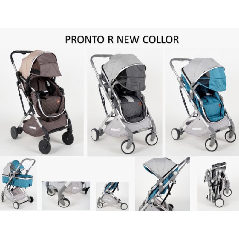 Makassar - Stroller Bayi Babydoes Stroller CH 2222 Pronto R Cabin Size Reversible Kereta Dorong Bayi