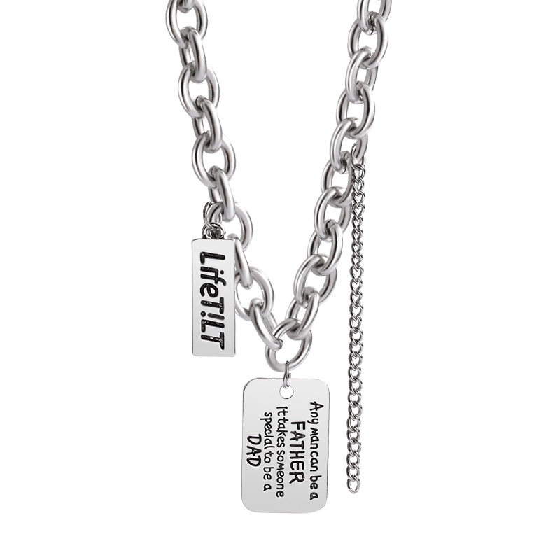 Titanium Steel Necklace Accessories Light Luxury Hip-hop Clavicle Chain Personality