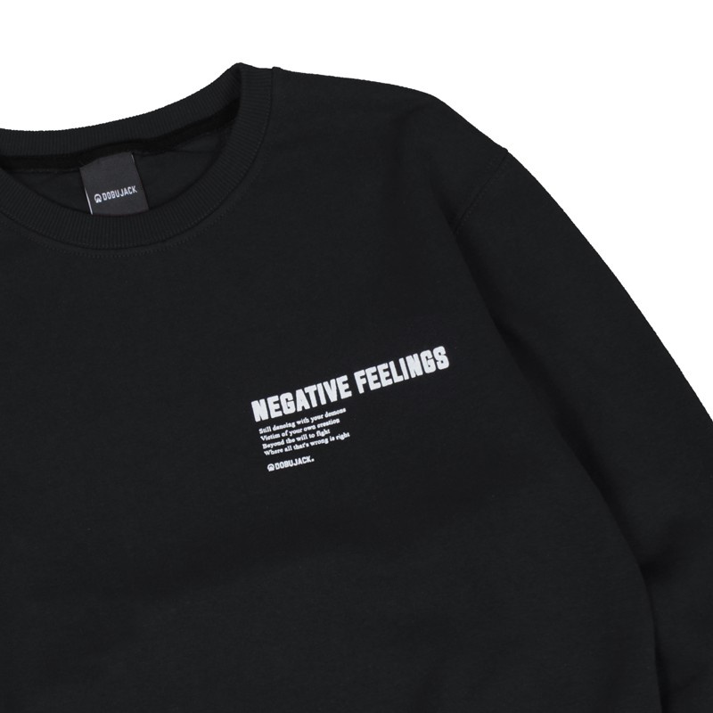 Sweater Crewneck Dobujack Sweater Evacuation Black Edition [COD]