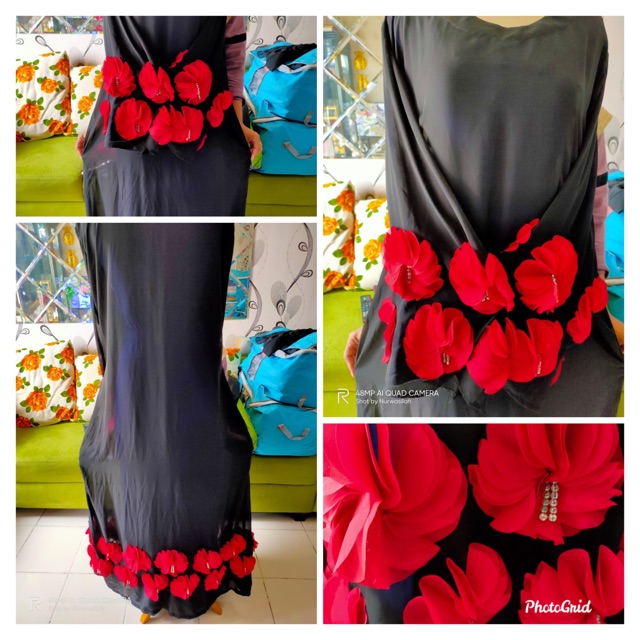 PL GAMIS MAWAR MERAH