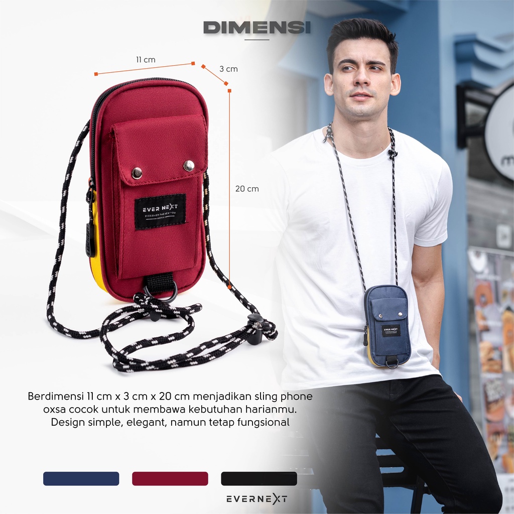 Tas Leher Dompet Gantung Kalung Leher Tas Gantung Leher Selempang Leher Sako Hanging Wallet Kartu Hp Pria