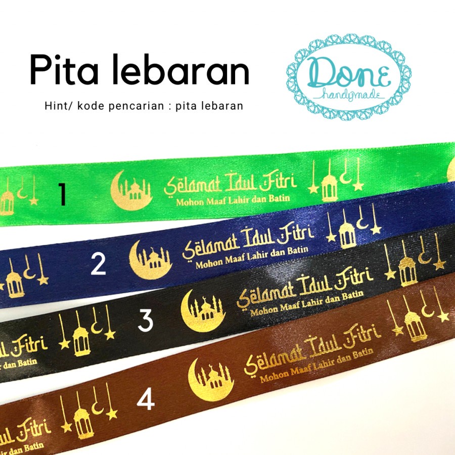 Pita selamat hari raya idul fitri pita hampers pita toples lebaran