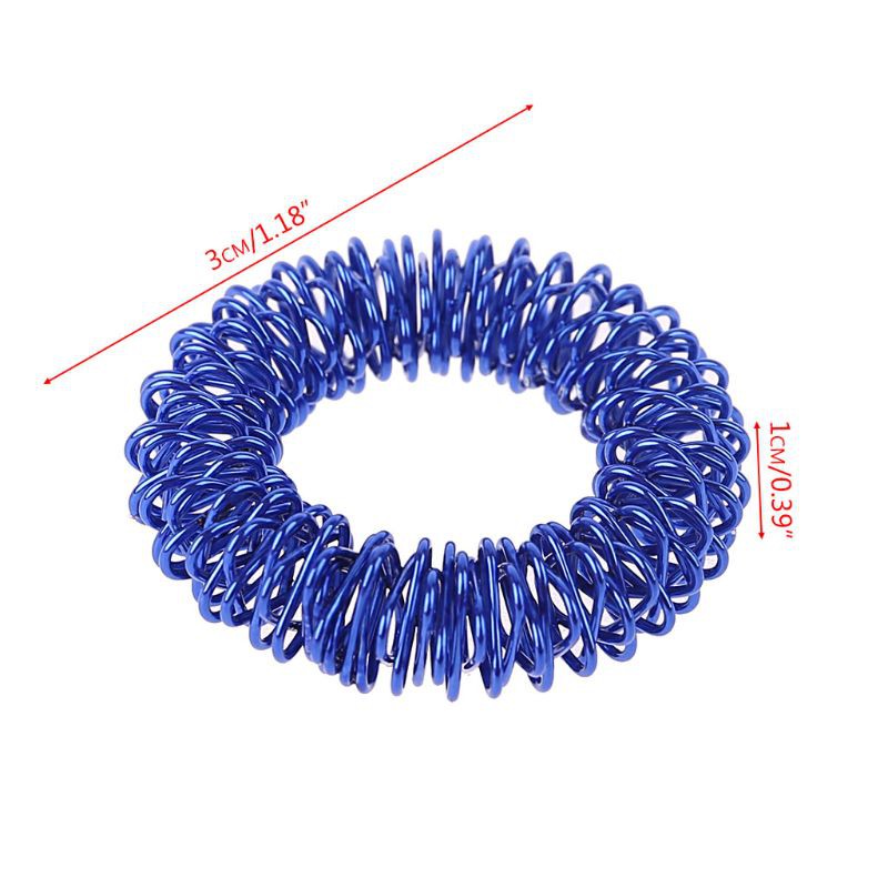 Mary 12pcs Mainan Fidget Ring Spiky Akupresur Tanpa Suara Untuk Fokus/Pereda Stress/Adhd Anak/Dewasa