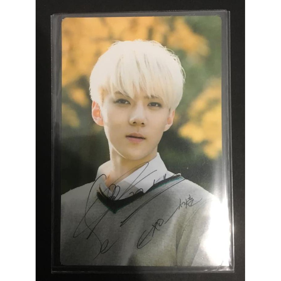 BEST SELLER EXO OFFICIAL EXO SEHUN NATURE REPUBLIC VERSION 1 PHOTOCARD