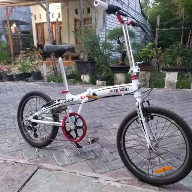 SEPEDA LIPAT WIM CYCLE ROCKET SECOND LIKE NEW 20" - SELI PACIFIC BROMPTON DAHON