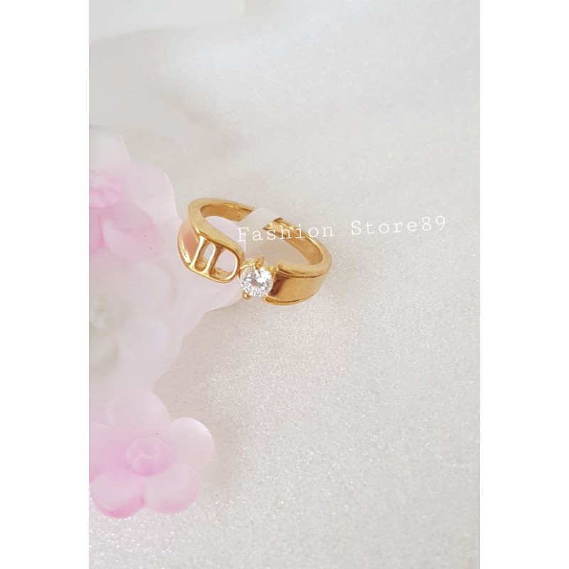 ready cincin Titanium gold cincin Titanium emas Silver AntiKarat impor titanium bestseller