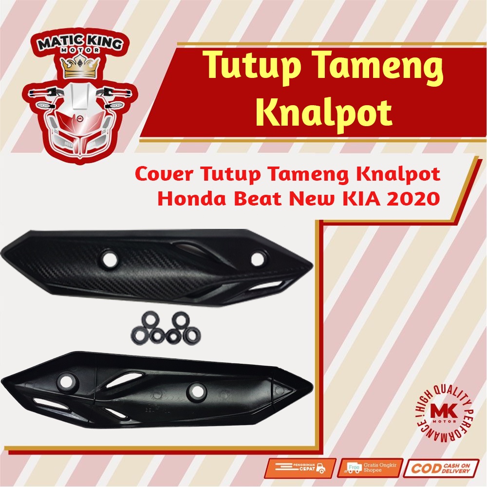 Tutup Cover Tameng Knalpot Honda Beat New 110 KIA  2020 Maticking