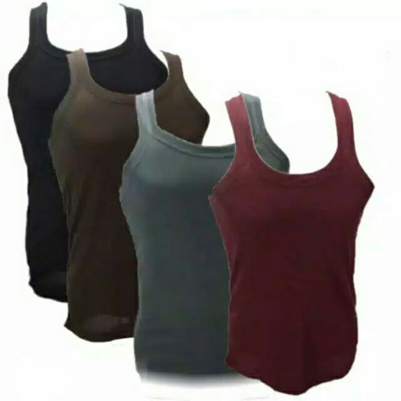 Singlet Pria Kaos Dalam Pria Warna Polos