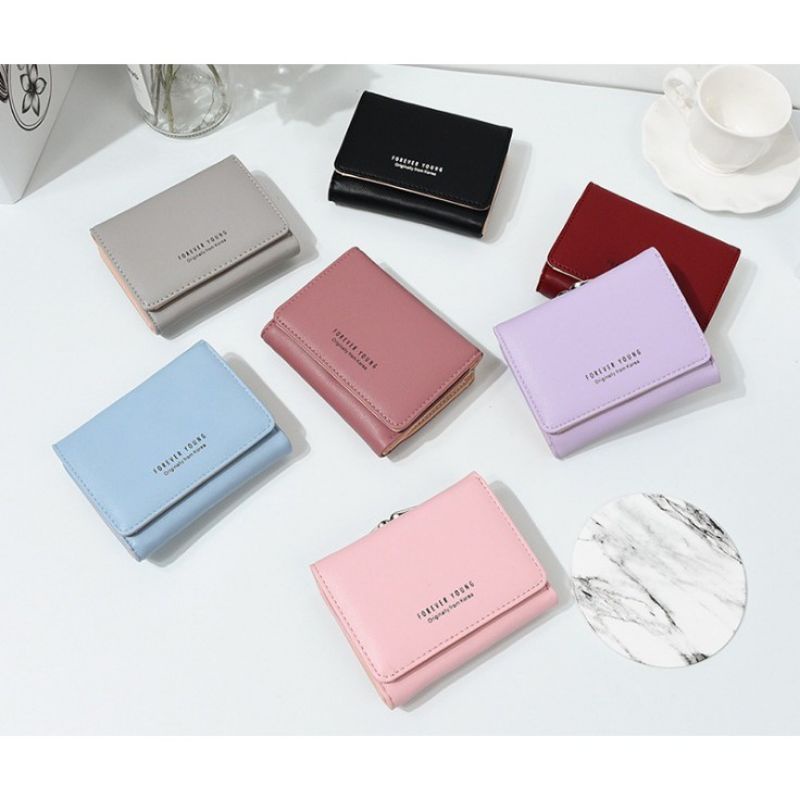 dompet wanita Fashion  Dompet wanita import mini BS24 dompet lipat dompet koin dompet