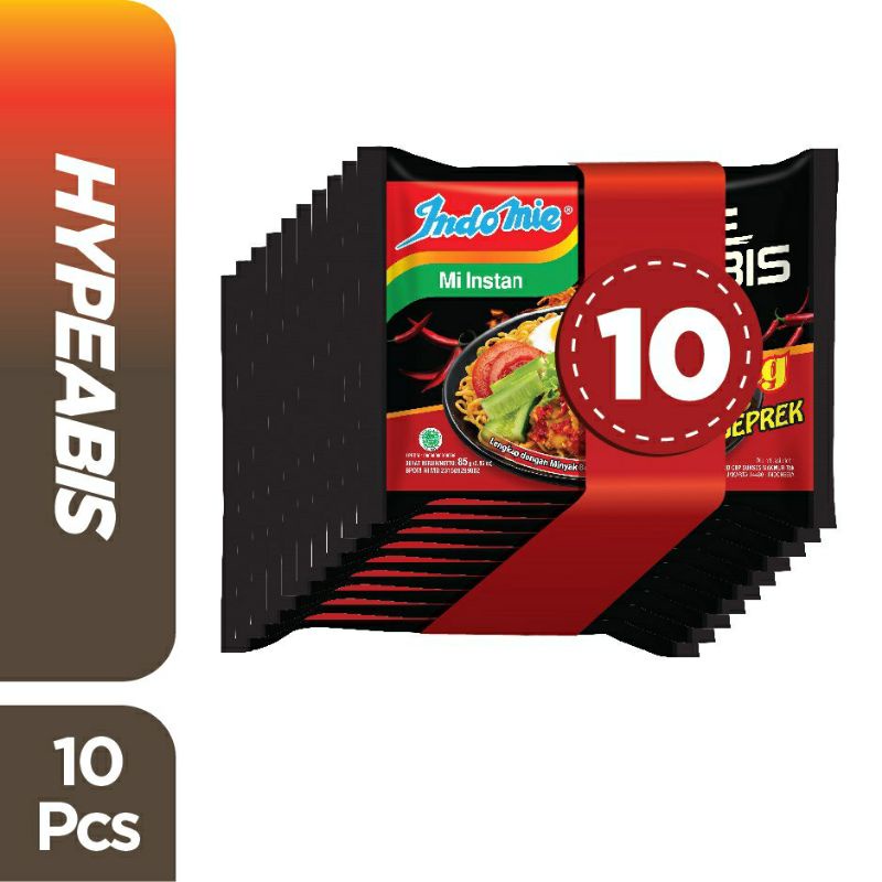 

10 pcs - Indomie Goreng HypeAbis Ayam Geprek