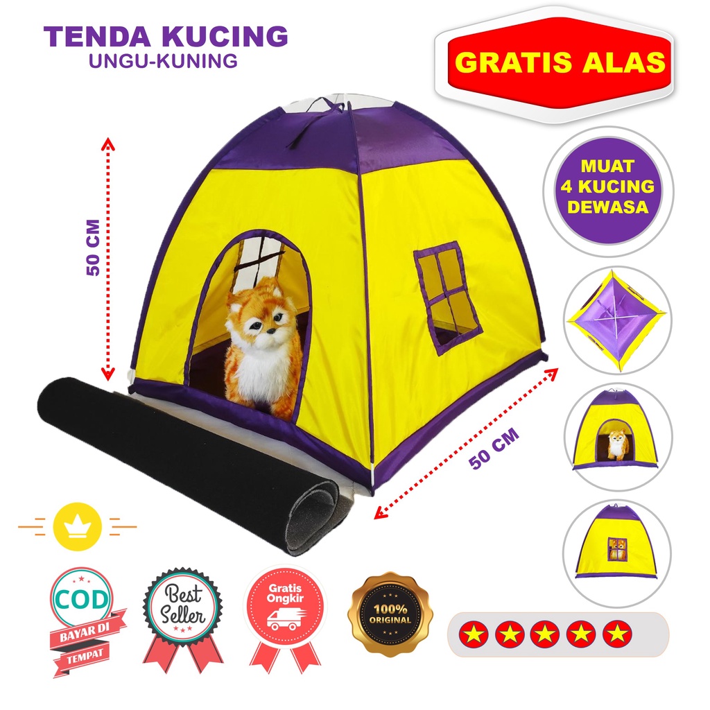 Tenda Mainan Kucing Anjing Termurah FREE ALAS