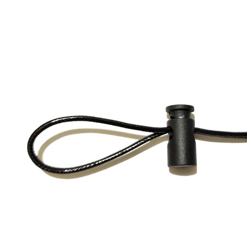 Stopper Tabung Tali 1 Lubang Bahan Plastik Pembatas Tali Kalung Masker