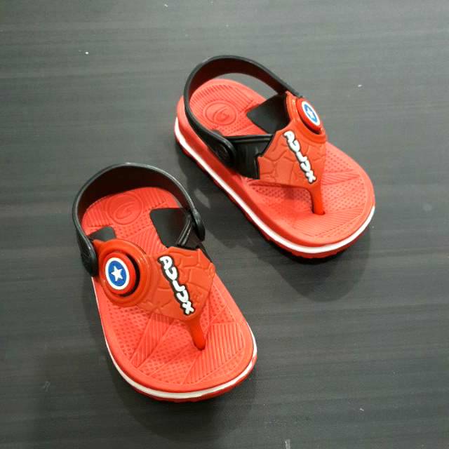 SANDAL BAYI LAKI DULUX 293E CAPTAIN AMERICA USIA 6-12 BULAN