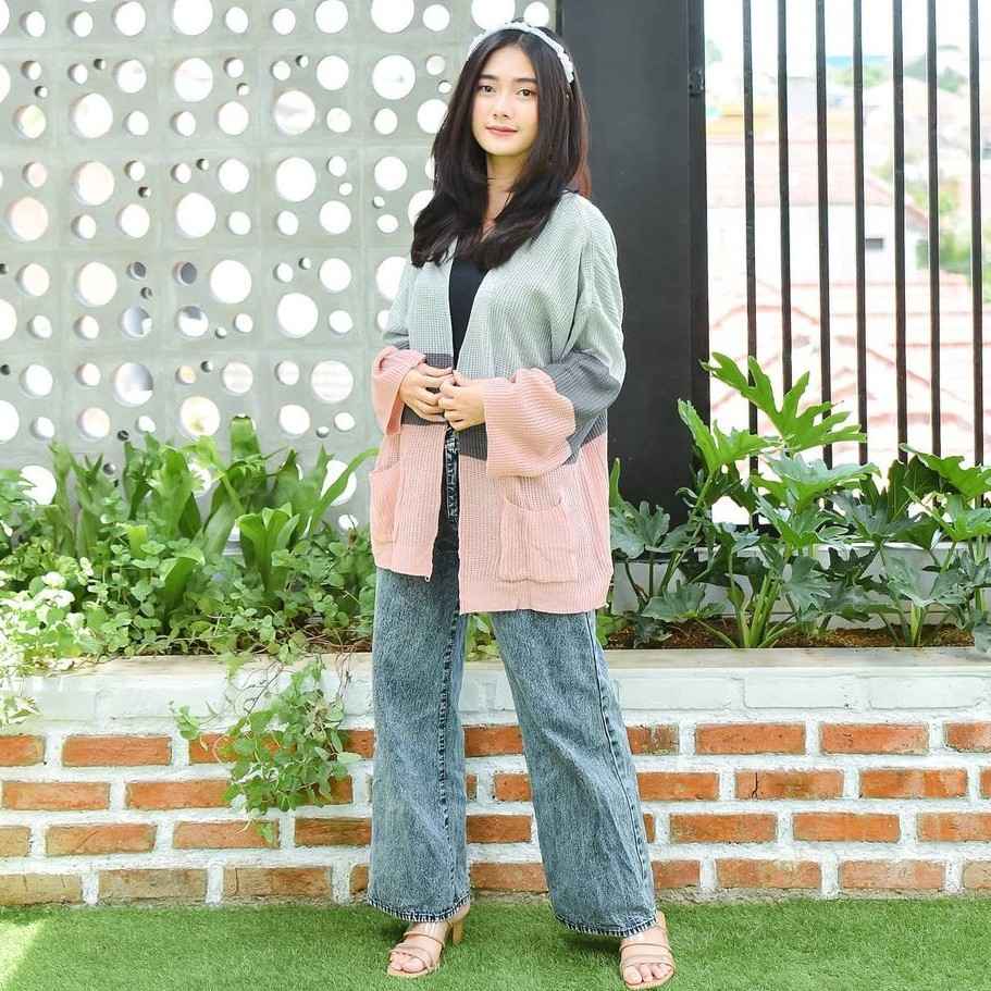 Cardigan Cameroon Outer Rajut Oversize