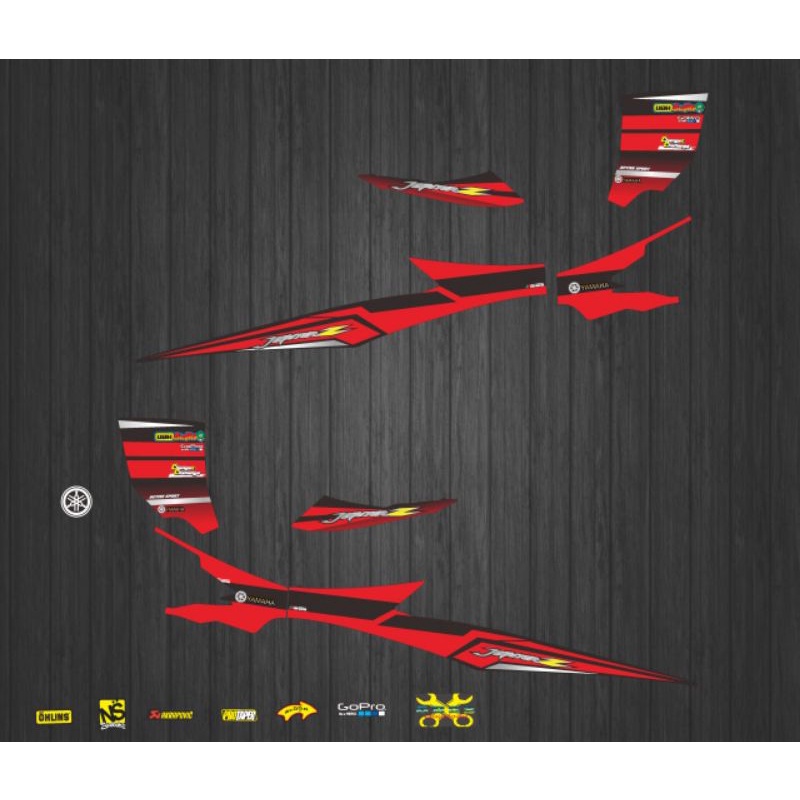 STRIPING VARIASI JUPITER Z BURHAN MOTIF lis RACING