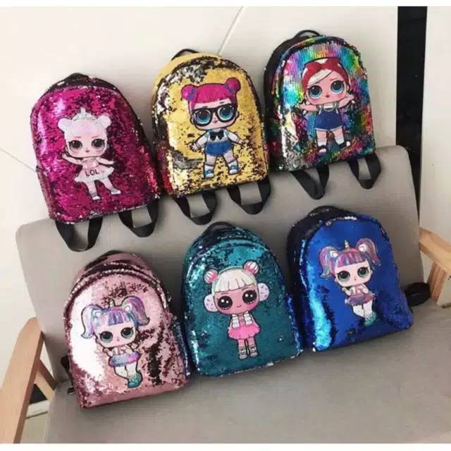 Tas Ransel LOL Sequin Import Non LED