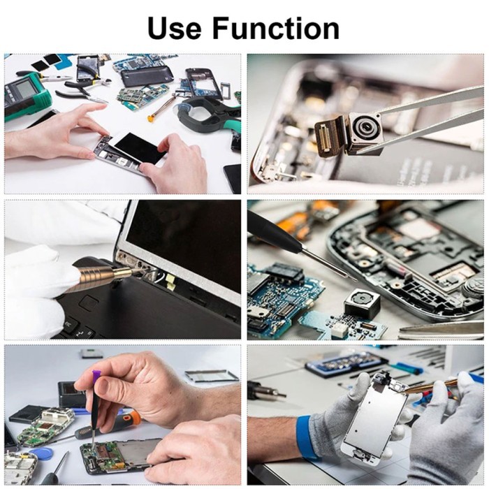 Obeng 115 in 1 Screwdriver Set Reparasi Servis HP Smartphone Laptop Komputer Precision Presisi Komplit