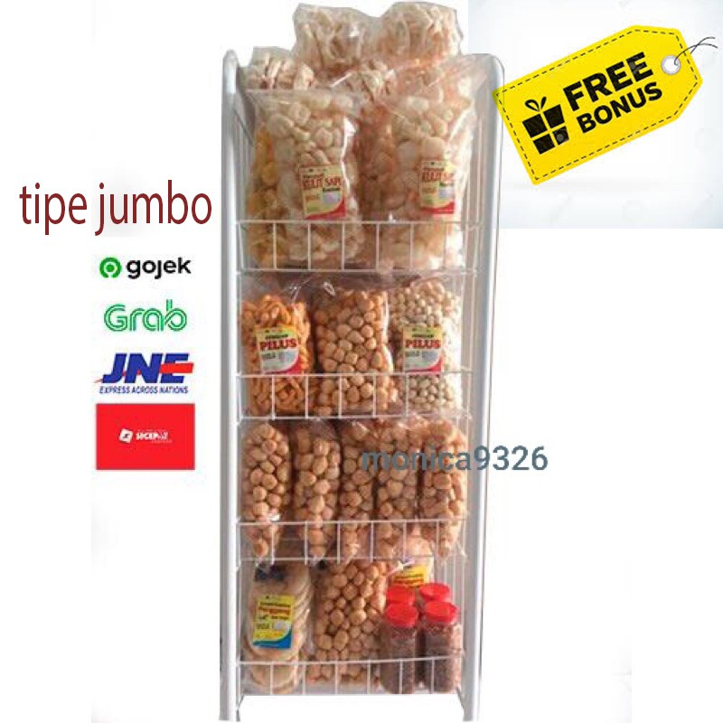 RAK CIKI CHIKI RAK SNACK SERBAGUNA MINIMALIS 4 SUSUN RAK RAK CIKI CHIKI RAK SNACK SERBAGUNA MINIMALIS 4 SUSUN RAK