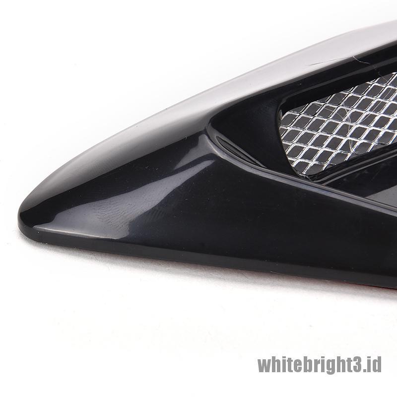 2 pcs Simulasi Ventilasi Udara Samping Mobil Warna Putih