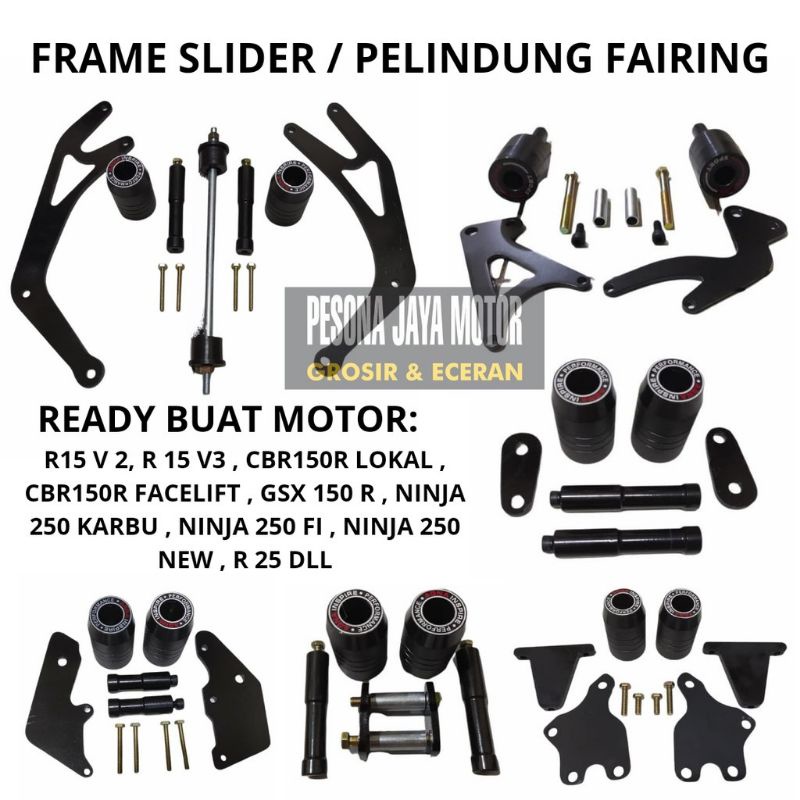 flime slider pelindung vering body flame slider ninja gsx cbr r15v2 v3