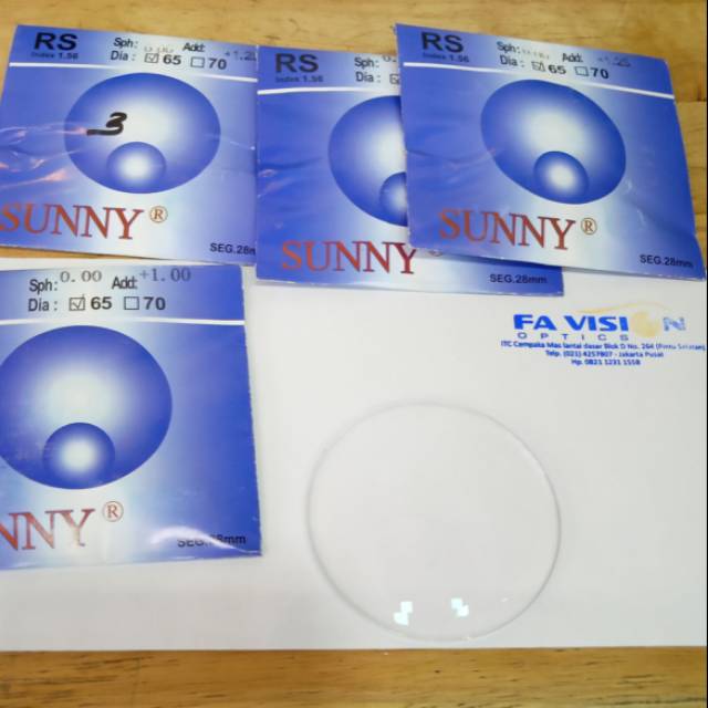 Lensa kacamata BIFOCAL/kryptok hardcoat mc