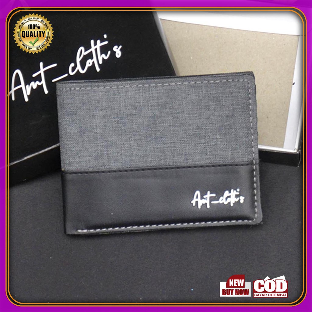 Dompet lipat Fashion Pria Dompet Leather Simple premium COD