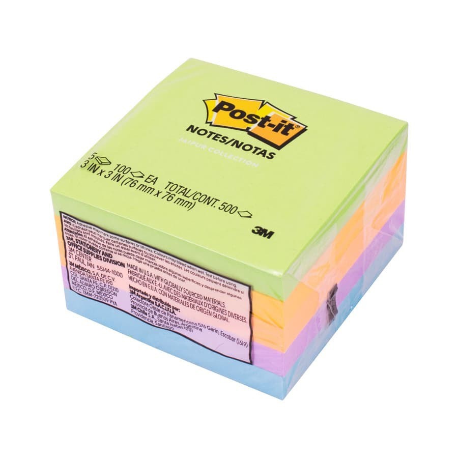 3m Post It 3M Warna Memo Stick 5 Ultra Color 3x3 in 654-5UC