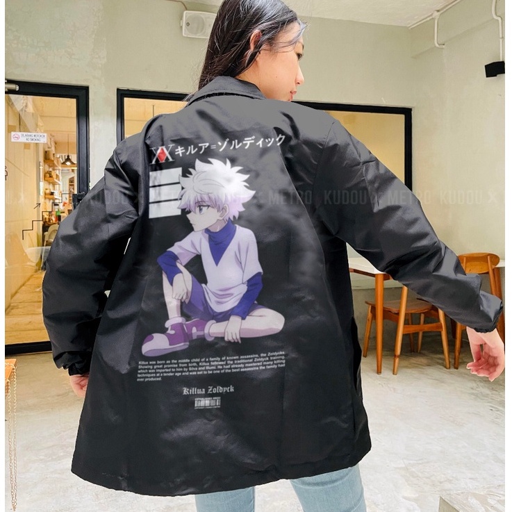 Jaket Coach Killua Fear Anime Manga Hunter X Hunter Premium Unisex