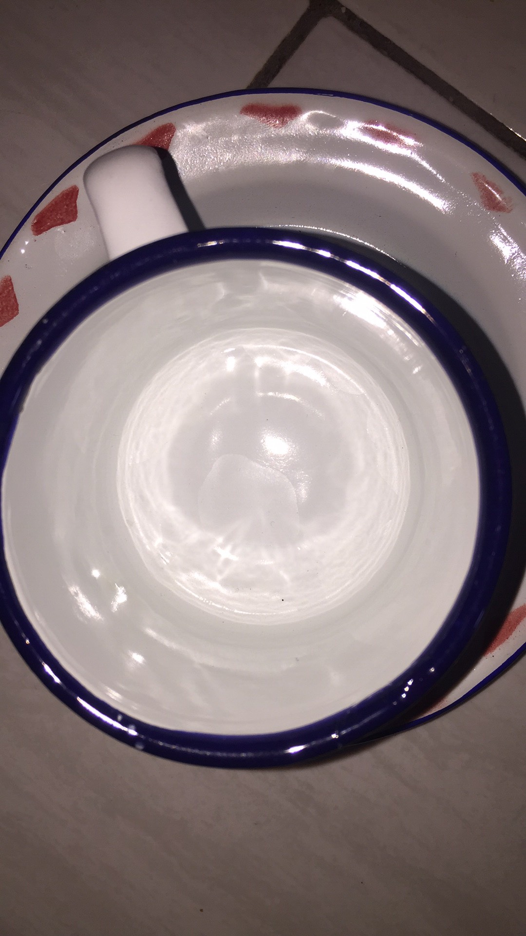 Cangkir Enamel Bunga 7 Cm/cangkir Seng Kaleng Jadul/blirik Blurik/gelas Souvernir *bunga*