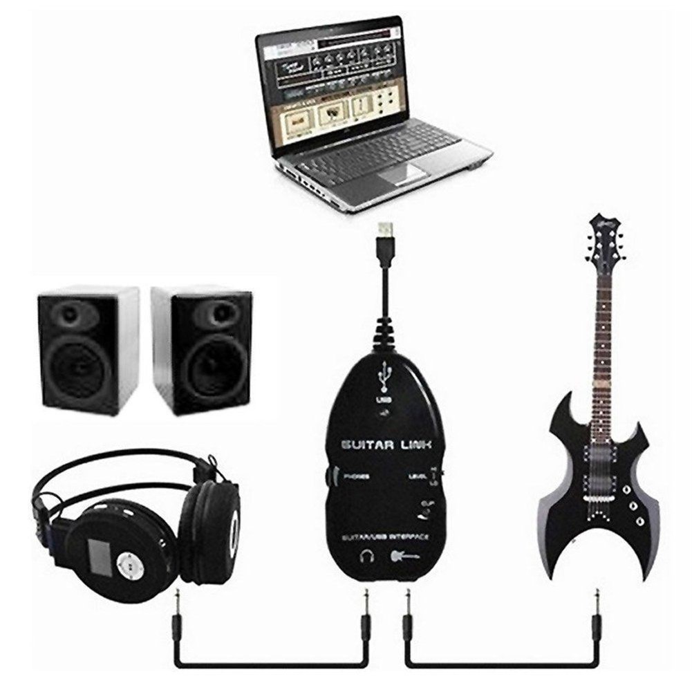 Usb Guitar Link AY07 Kabel Link Gitar ke Usb