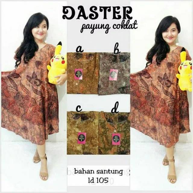 DASTER PAYUNG BUSUI MURAH - DASTER BATIK COKLAT