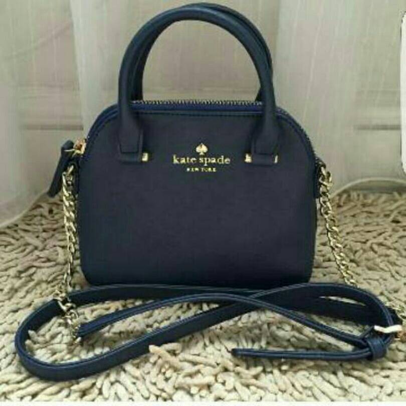 Hot Sale Tas Wanita Branded KS Kate Spade Rantai Gold Alma Maise Taiga Mini