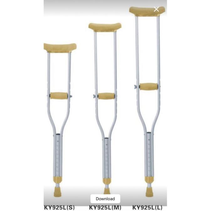 HK005 TONGKAT KETIAK / TONGKAT KAKI / CRUTCH / KRUK SELLA (SEPASANG)