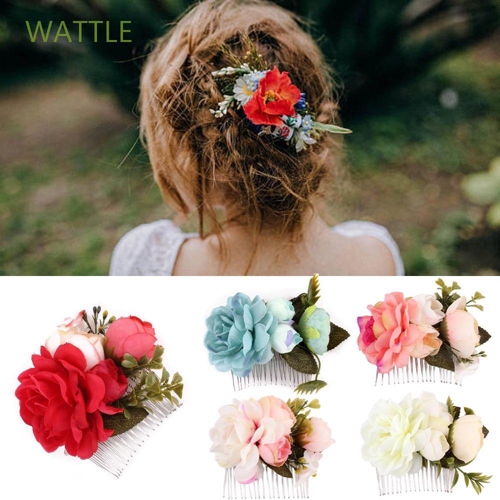 bridal flower hair clip