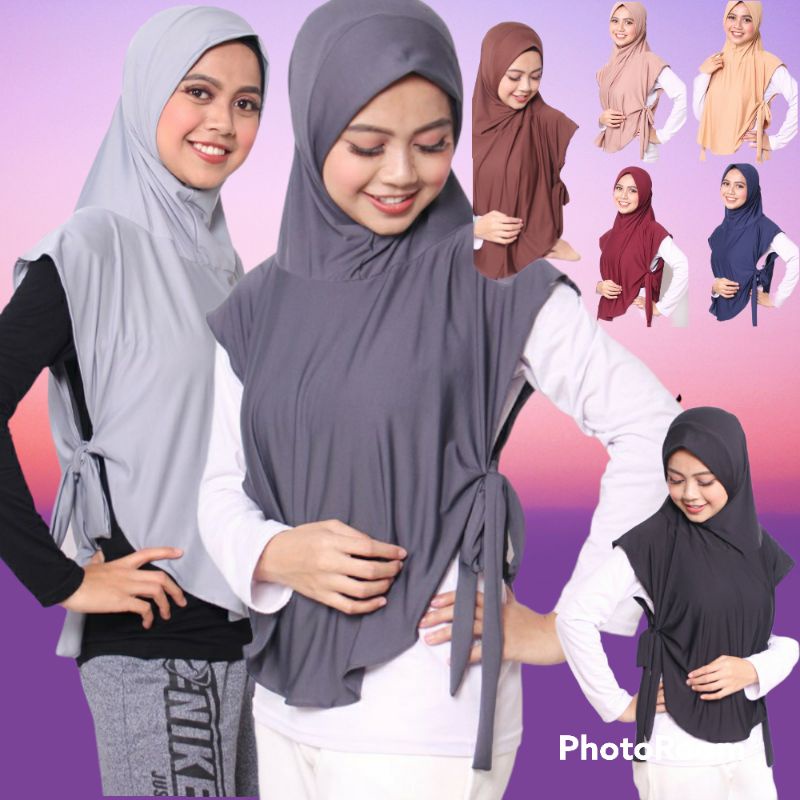 jilbab rompi tali hijab sport hijab tali hijab outdoor sport hijab jilbab instan jilbab terbaru