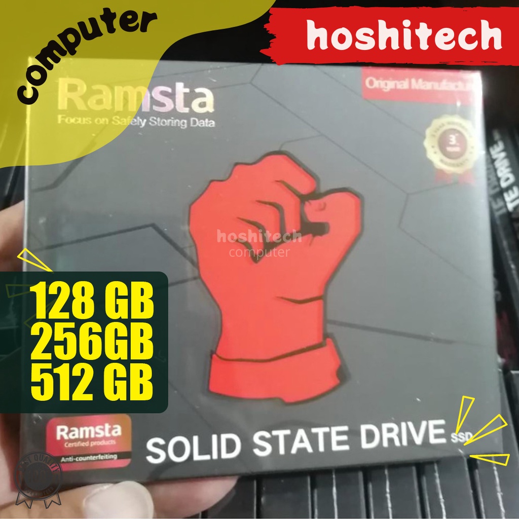 SSD RAMSTA 512 256 128 GB 2.5&quot; SATA III SPEED UP 560/MBPS GARANSI 3TH