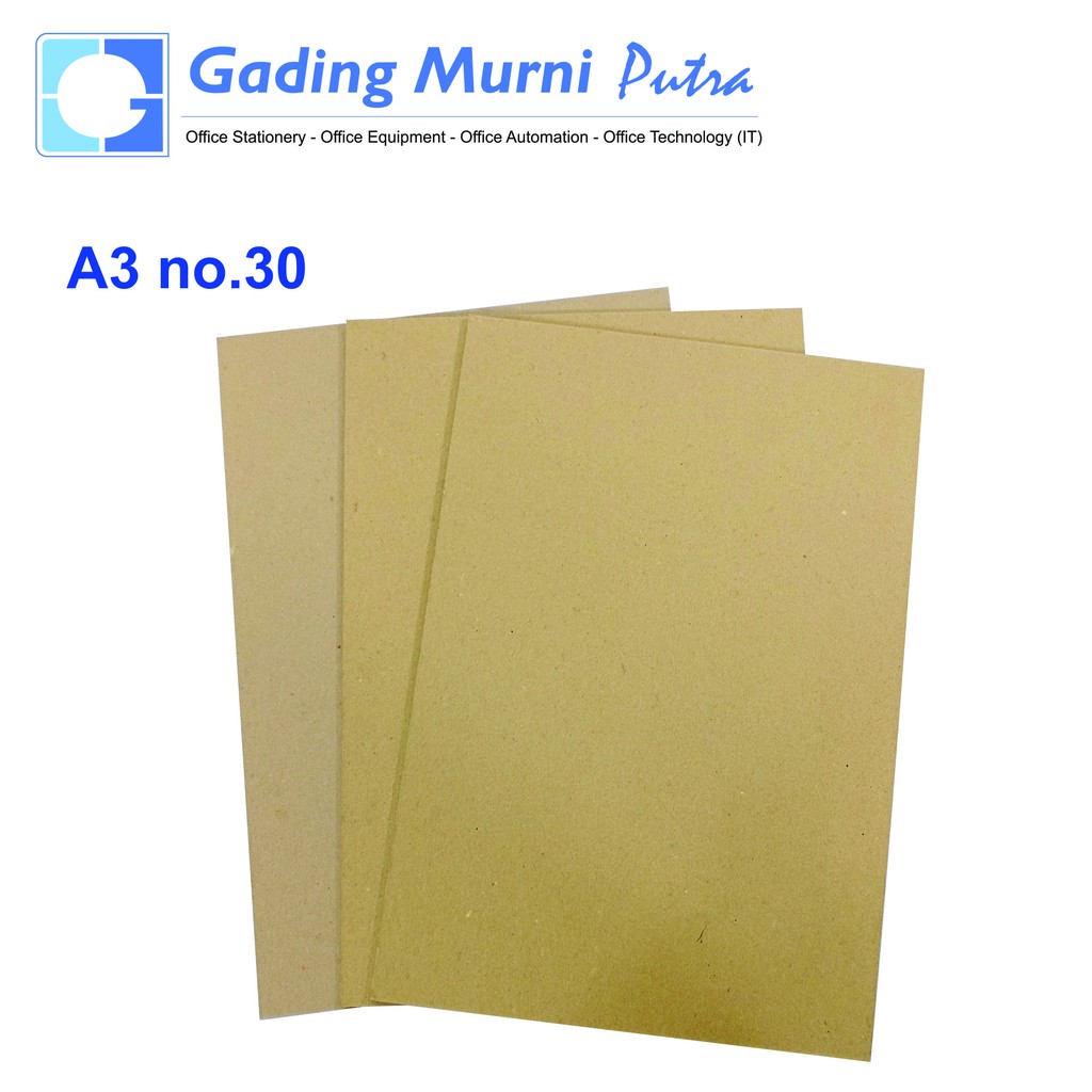 Karton Duplek Coklat A3 no.30 Karton Tebal