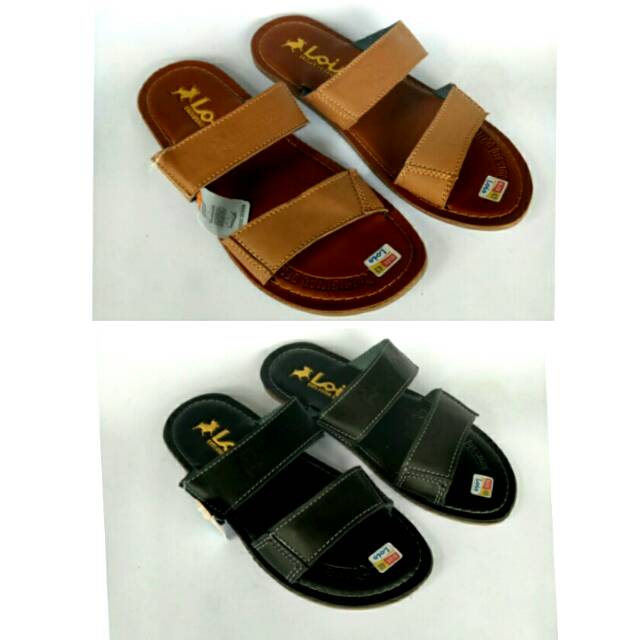 Sandal kulit pria ban2 selop loiz flat