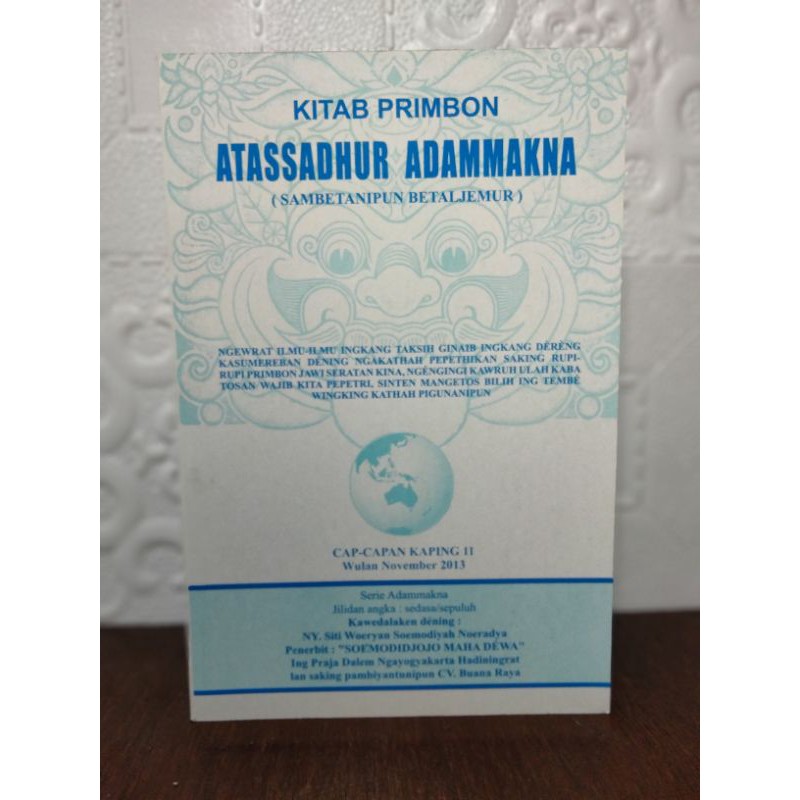 KITAB PRIMBON ATASSADHUR ADAMMAKNA