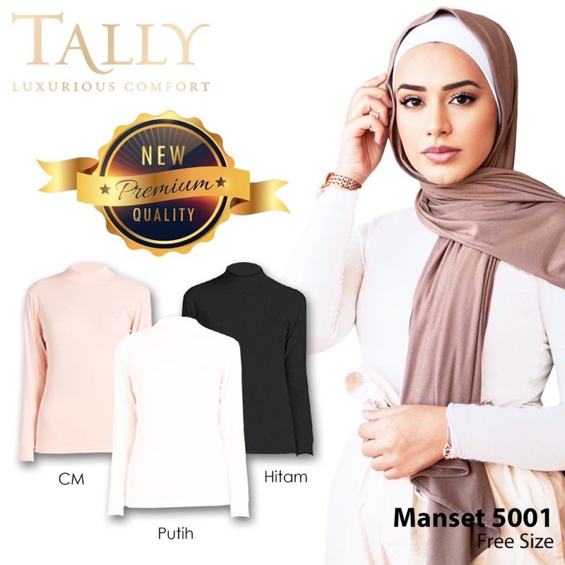 TALLY ATASAN MANSET MUSLIM 5001 I FREE SIZE I FIT XXL I BAHAN KATUN PREMIUM