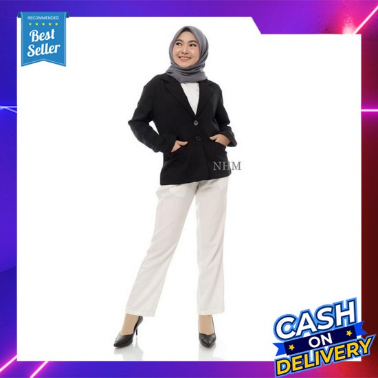 Blazer Wanita Korea Kekinian Lengan Panjang Terbaru Setelan Jas Wanita Muslimah Korean Style - Blaze