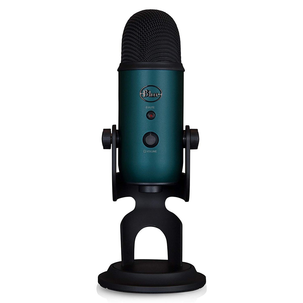 BLUE Microphones YETI USB Microphone - Black Teal Edition (New Color of Blue Yeti Microphones)