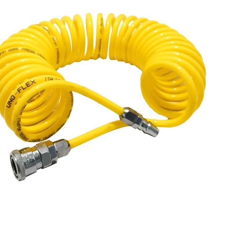 Selang PU Recoil Hose Selang Compressor Sepiral 4,5 meter 6 Meter 9 meter 12 meter selang- hijau