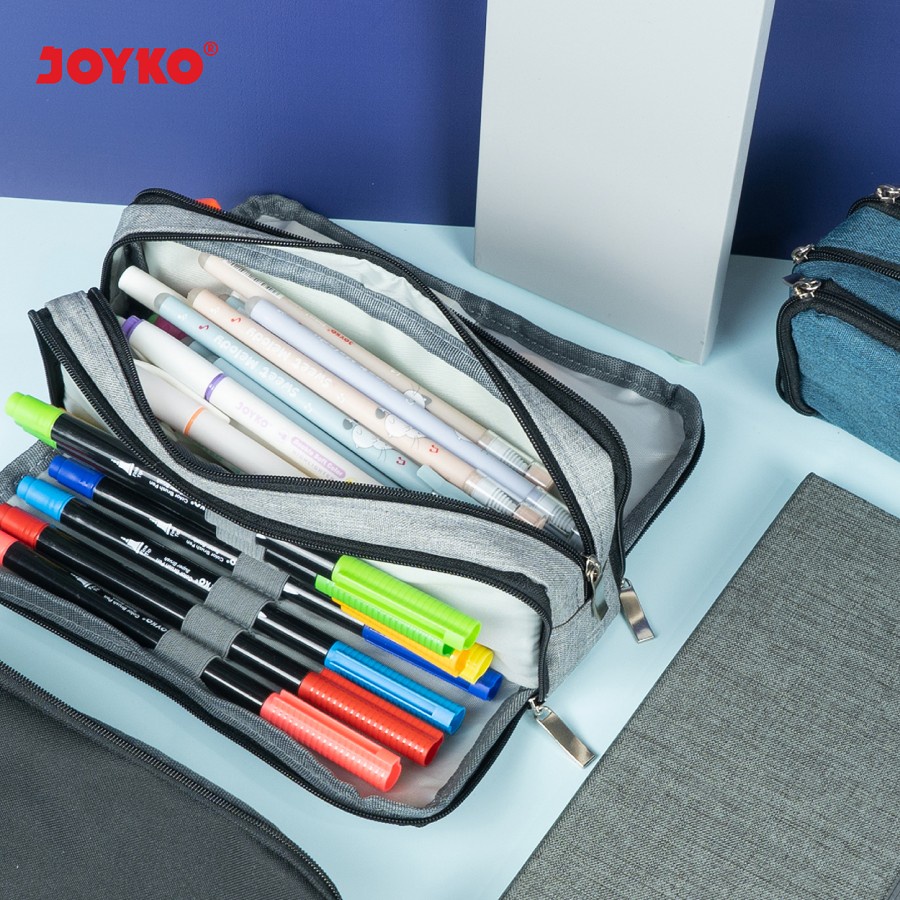 Pencil Case Kotak Tempat Pensil Kain Joyko PC-5006