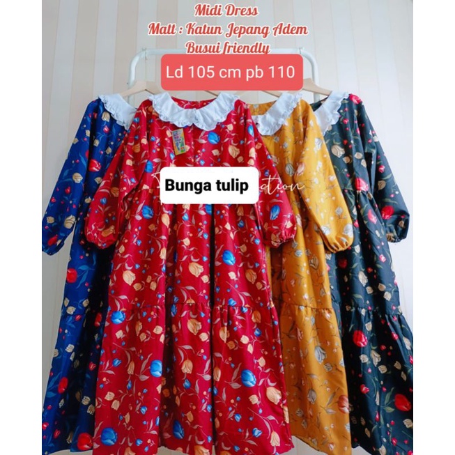 Gamis katun midi/midi Dress