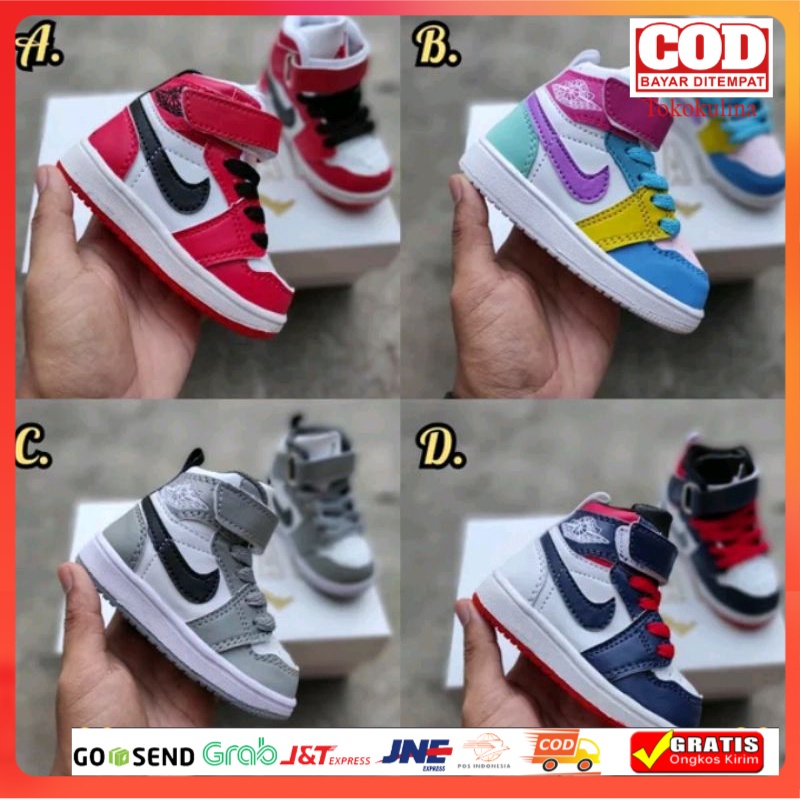 SEPATU NIKE AIR JORDAN ANAK TERLARIS USIA 3-8 TAHUN SIZE (21-35) Bayar di Tempat (COD)