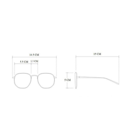 Kacamata Anti Radiasi Fashion Wanita Pria Frame Ringan Korea Design Lensa Transparan Kacamata Korea